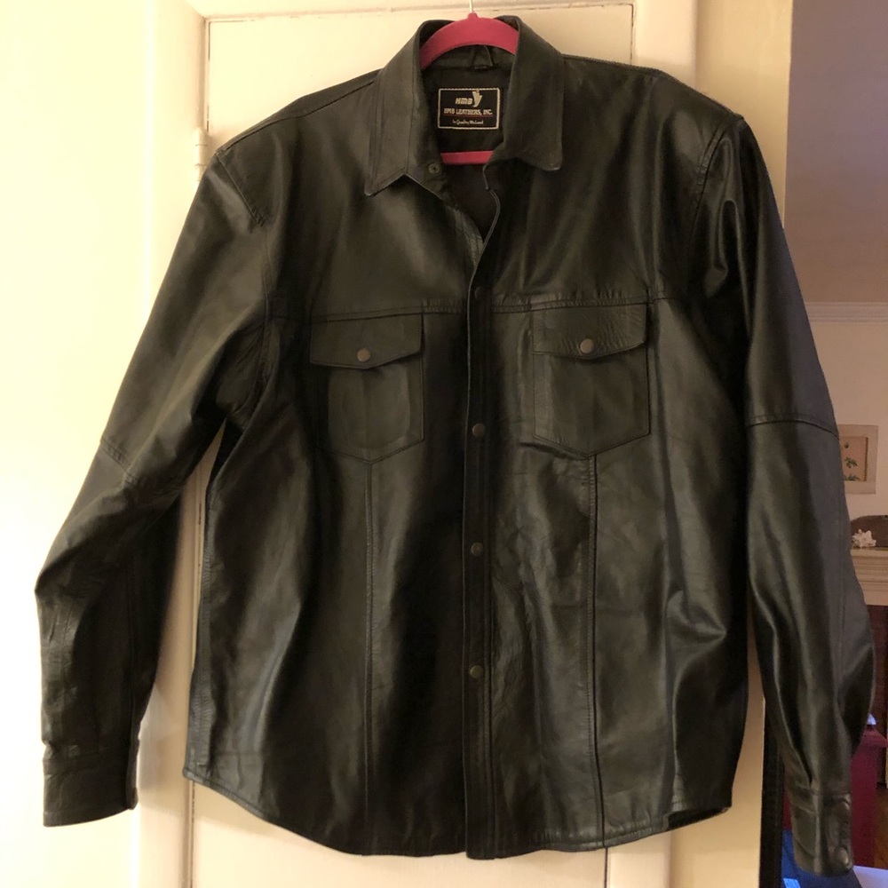 Men’s Black HMB Leather Jacket